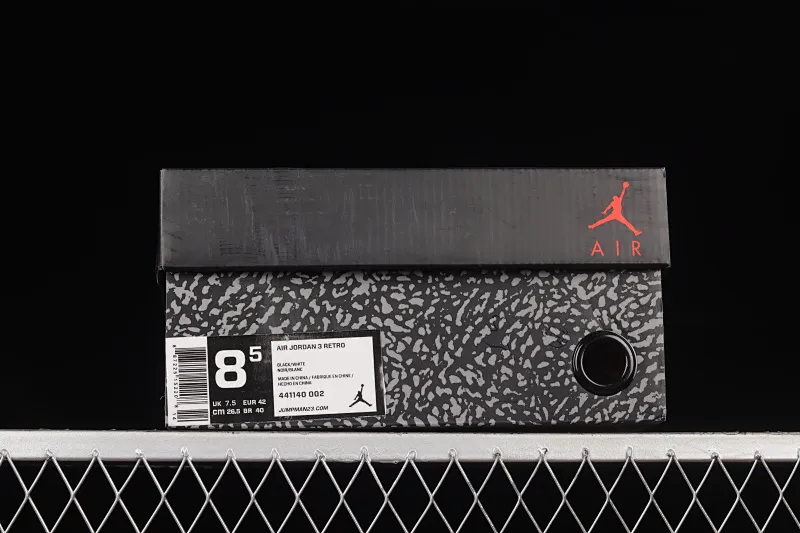 All categories Air Jordan Jordan series basketball shoes Air Jordan 3 Air Jordan 3 Retro AJ3 Joe 3 black and white panda 441140-002